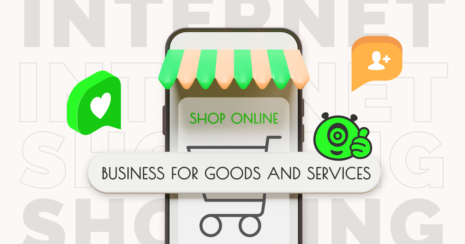 An online store is a business for goods and services