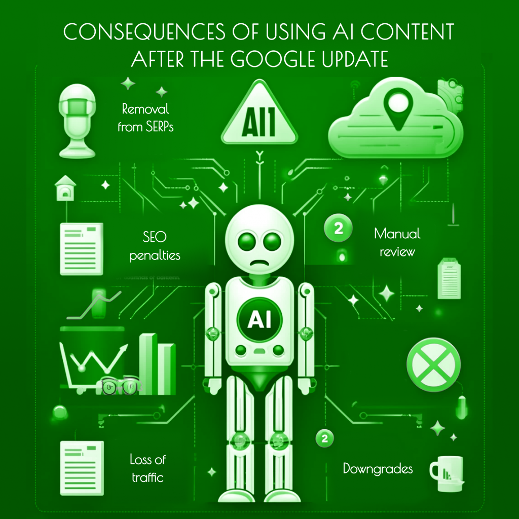 Consequences of using AI content after update GOOGLE | SELECTOR.SPACE