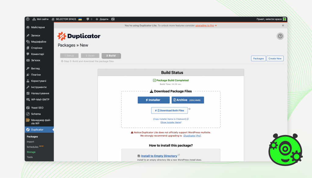 Plugin installation | SELECTOR.SPACE