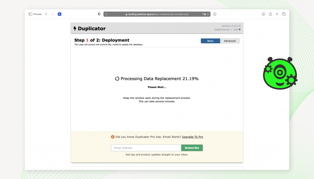Data loading process | SELECTOR.SPACE