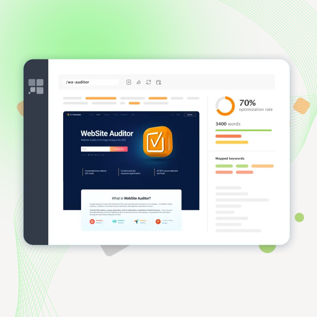 Working page SEO optimization with WebSite Auditor | SELECTOR.SPACE