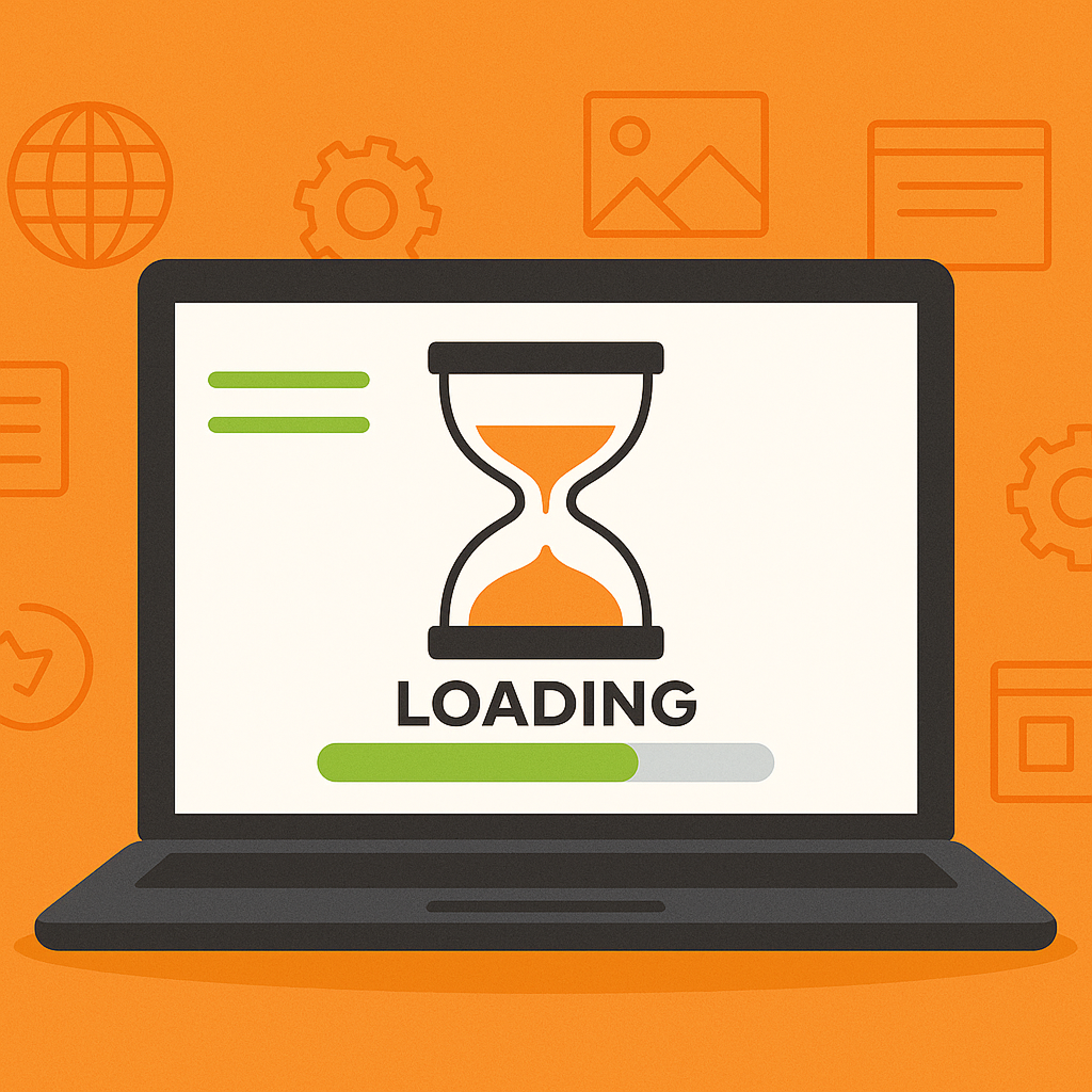 Image of a website loading on a laptop Loading the site on a laptop | SELECTOR.SPACE