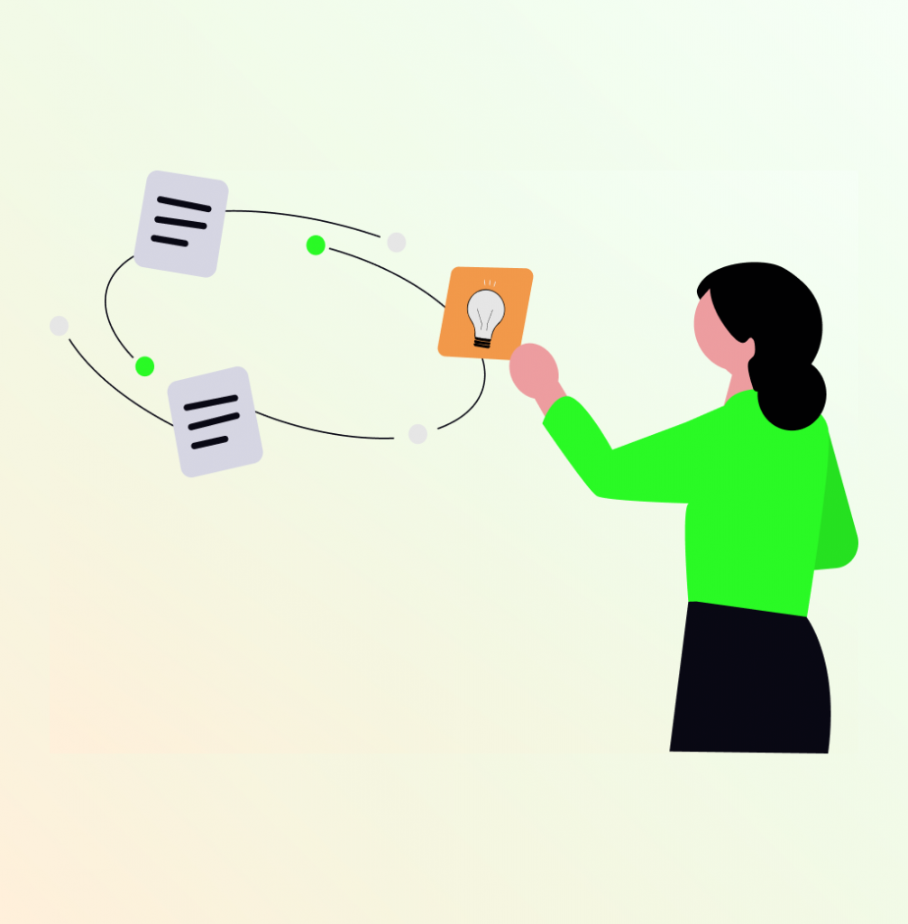Image of a circular flow of resources to define a site visitor's path Circular flow of resources to determine the path of a site visitor | SELECTOR.SPACE