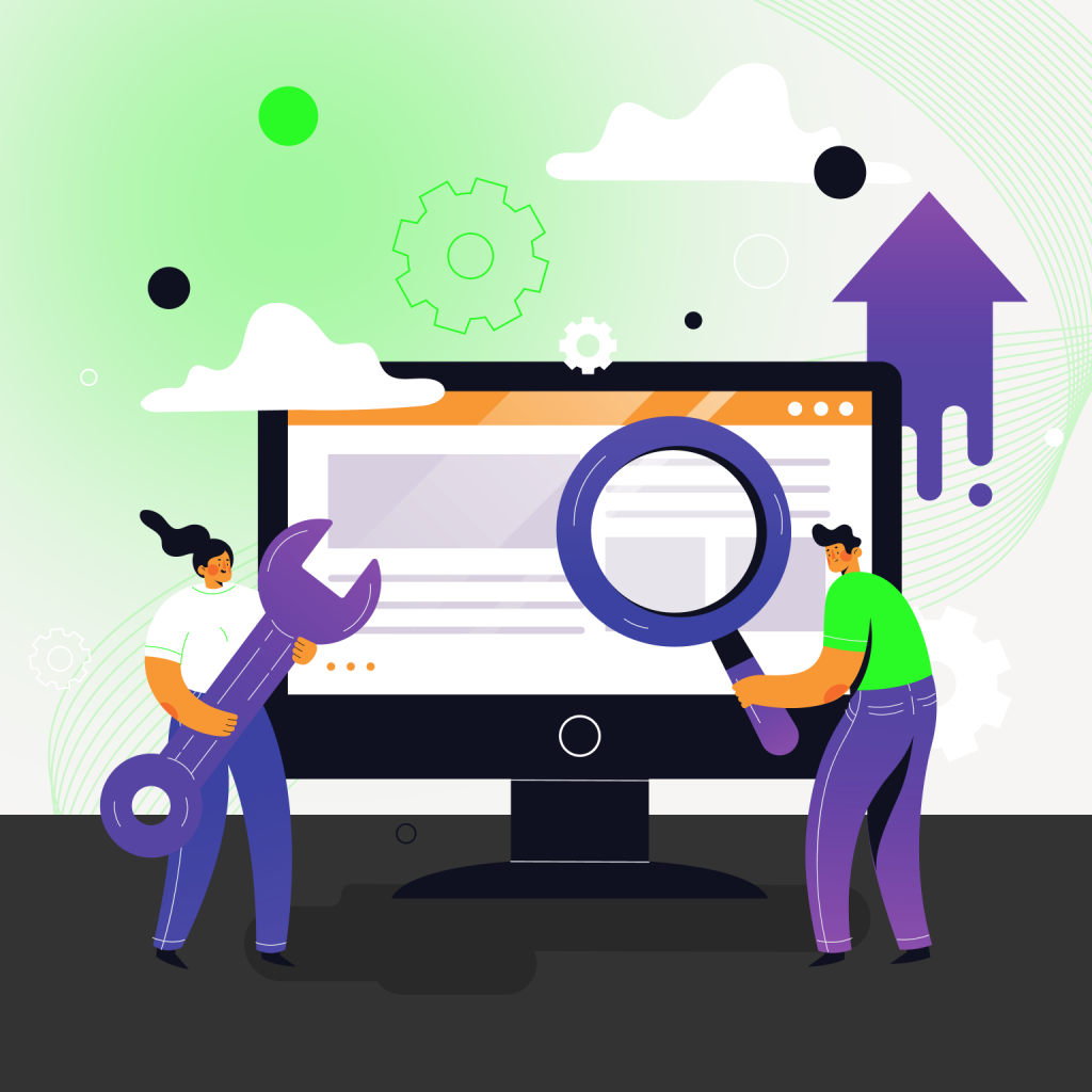 Люди працюють з програмою WebSite Auditor | СЕЛЕКТОР.СПЕЙС